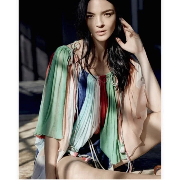 Chloe 2016 Runway chiffon silk ombré top 40 - Picture 3 of 9